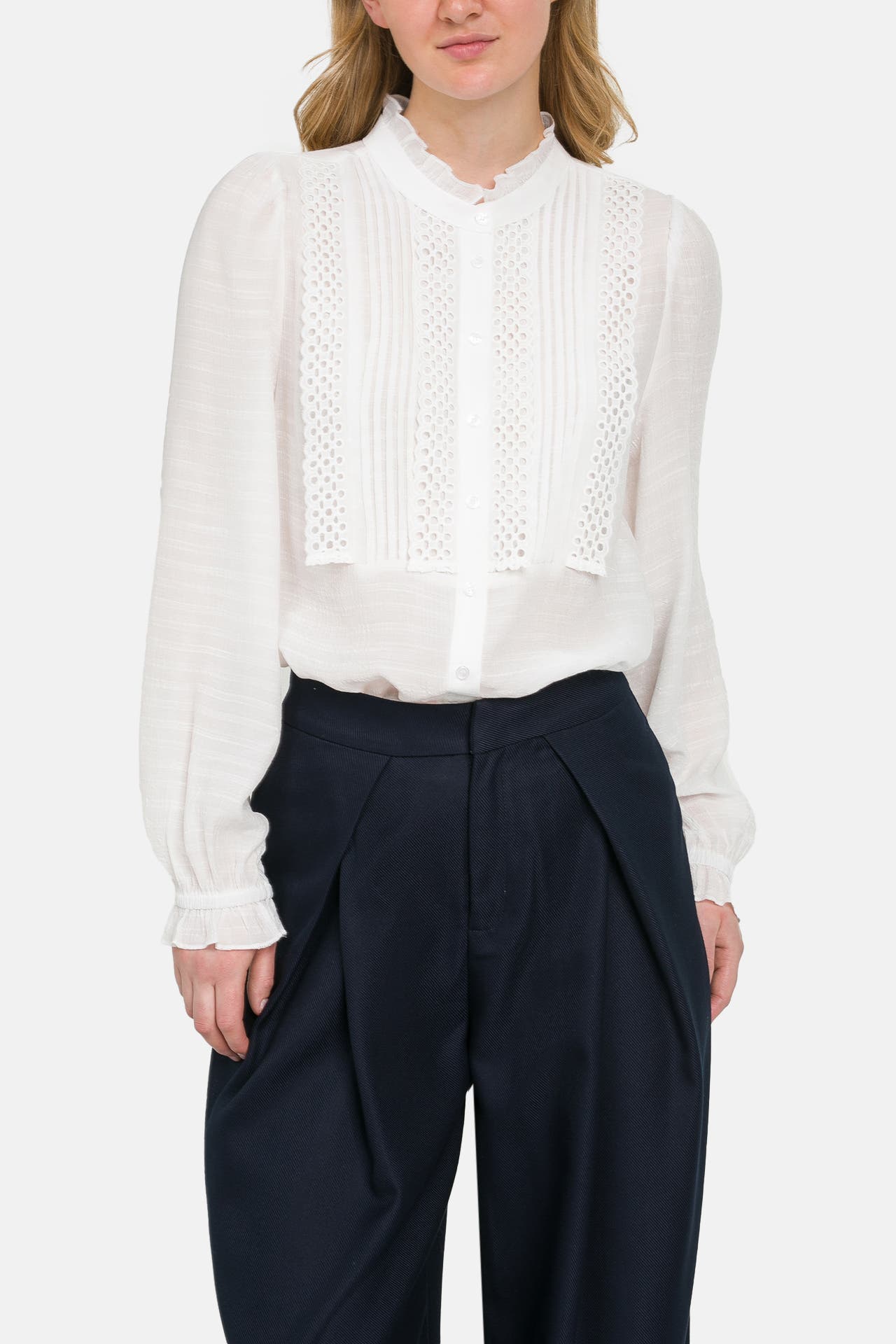 LOLLYS LAUNDRY Casual-Bluse 'Ariell' weiß, Bild 1