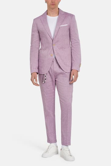 CINQUE Leinenmix-Anzug 'Cidati Cisand' mauve