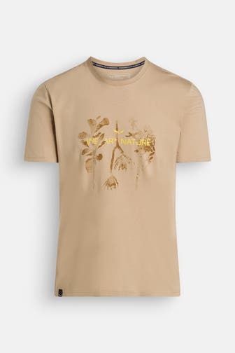 SALEWA T-Shirt 'Eagle Nature' beige