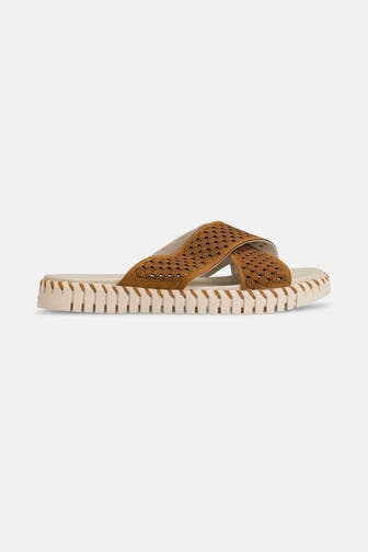 ILSE JACOBSEN Slides cognac