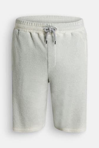 ROBERTO COLLINA Frottee-Shorts hellgrau