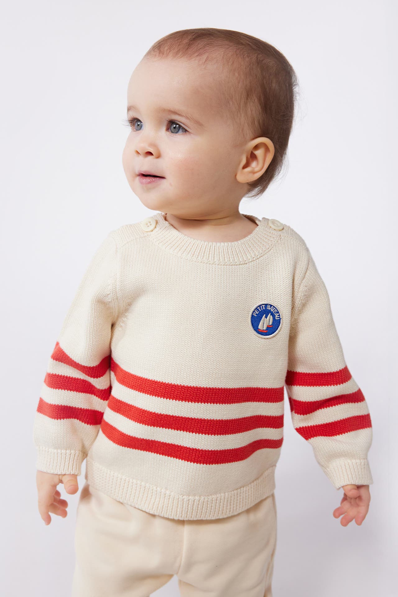 PETIT BATEAU Strickpullover gestreift, Bild 1