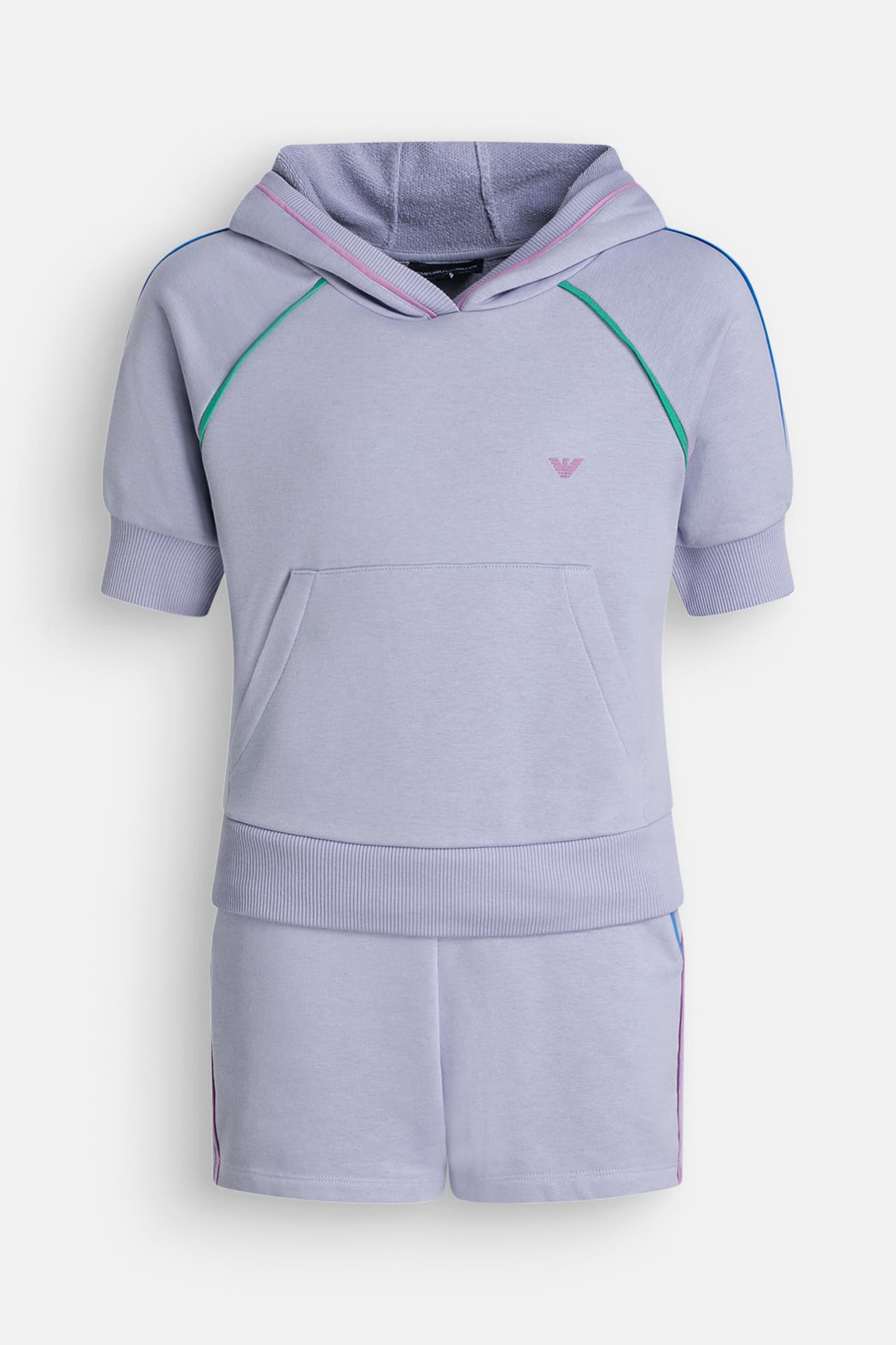 EMPORIO ARMANI Set: Hoodie und Shorts flieder, Bild 1