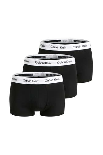 CK UNDERWEAR 3er-pack Boxer Trunk 'Low Rise' schwarz