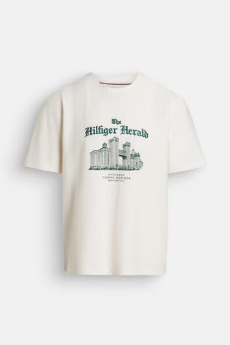 TOMMY HILFIGER T-Shirt 'Herald Skyline' weiß