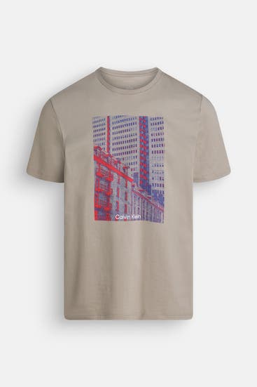 CALVIN KLEIN - T-Shirt steingrau