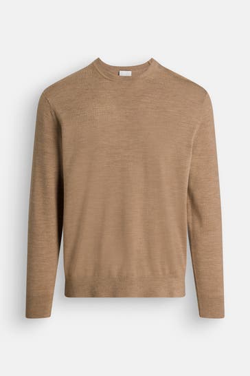 CALVIN KLEIN Wollpullover camel