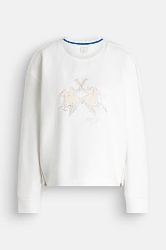 LA MARTINA Sweatshirt 'Whitnie' weiß