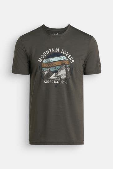 SUPER.NATURAL T-Shirt 'Northern Lights' khaki