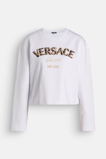VERSACE Sweatshirt weiß