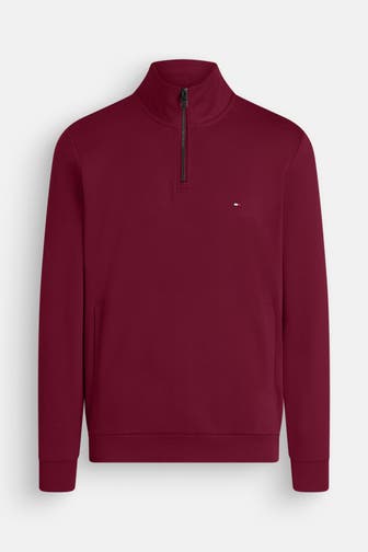 TOMMY HILFIGER Sweat-Troyer weinrot