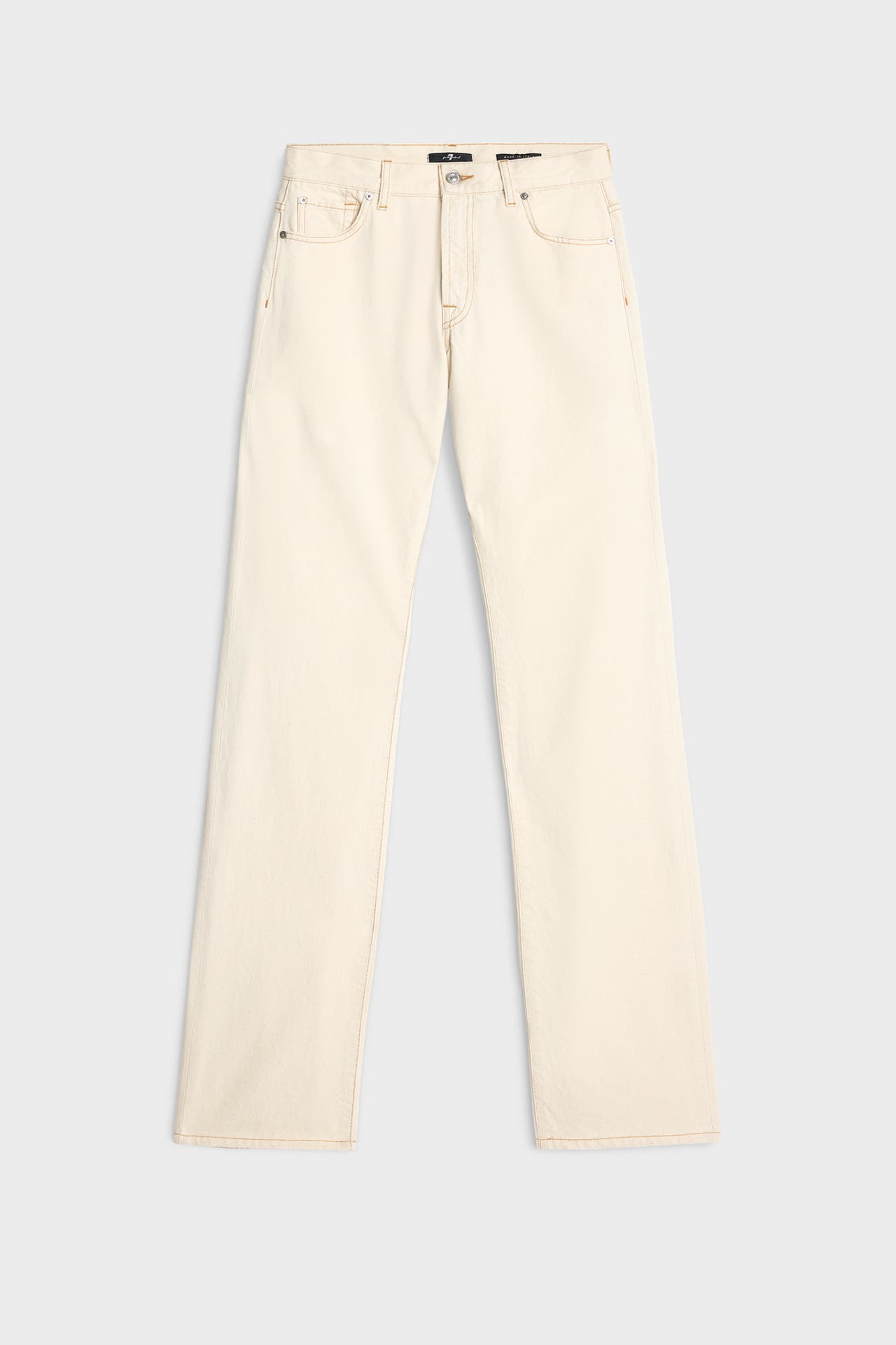 7 FOR ALL MANKIND Jeans ecru straight, Bild 1