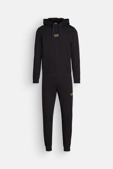 EA7 Trainingsanzug schwarz