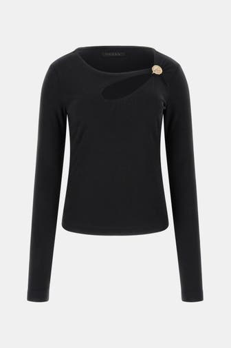 GUESS Longsleeve 'Zama' schwarz