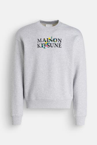 MAISON KITSUNÉ Sweatshirt hellgrau