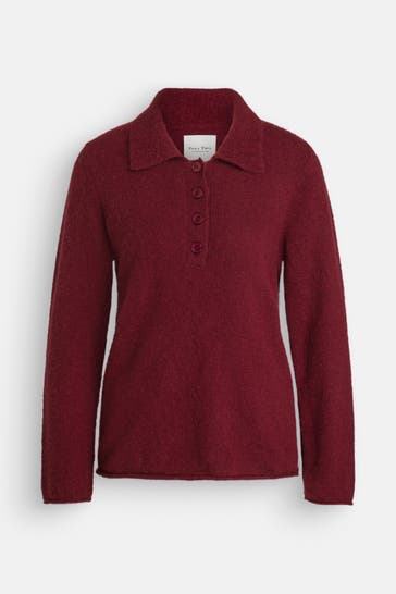 PART TWO Strickpullover 'Silya' weinrot