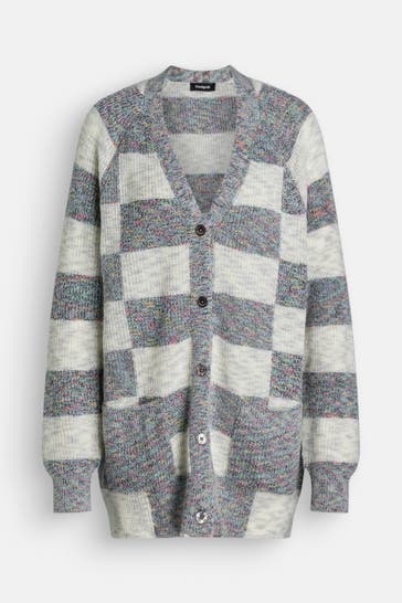 DESIGUAL Strickjacke 'Oxford' kariert