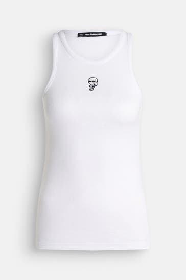 KARL LAGERFELD Top 'Ikon' weiß