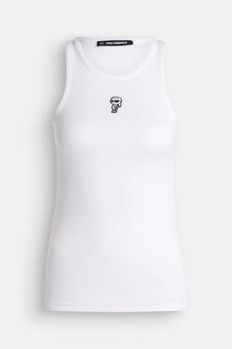 KARL LAGERFELD Top 'Ikon' weiß