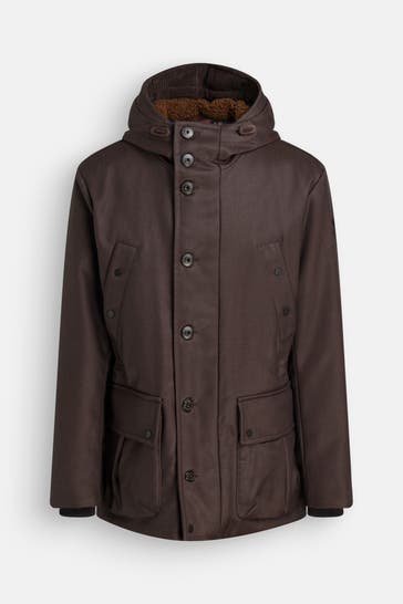 PEUTEREY Parka 'Fingal' dunkelbraun