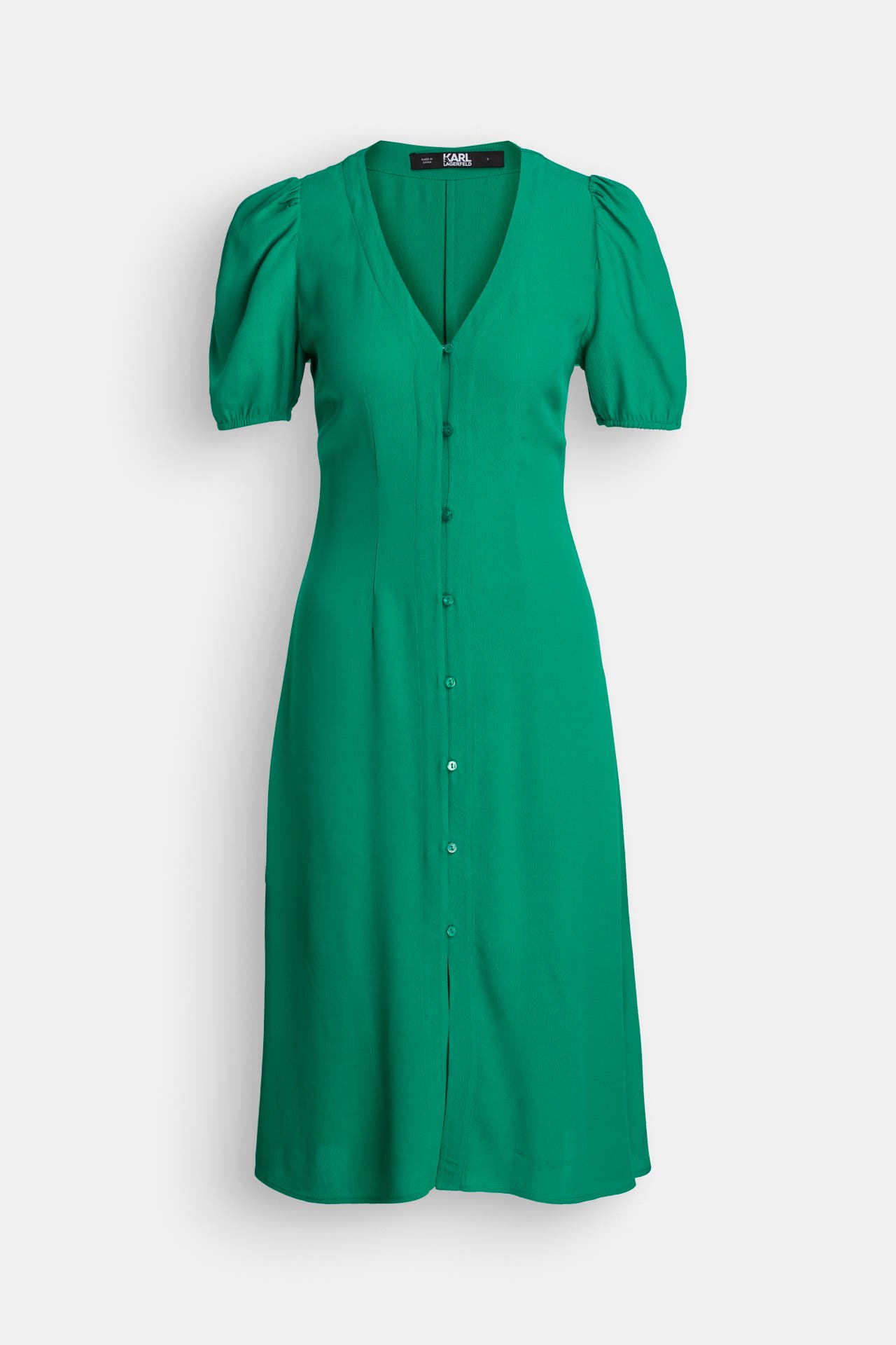 KARL LAGERFELD Blusenkleid grün, Bild 1