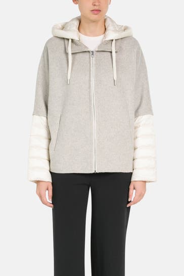 MILESTONE Wollmix-Jacke 'Azalea' zweifarbig