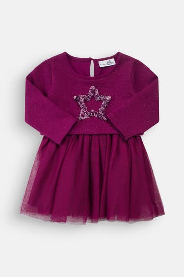 HAPPY GIRLS Kleid aubergine