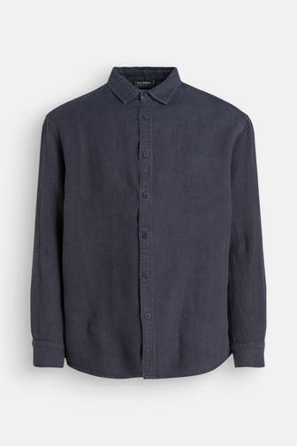 ELIAS RUMELIS Leinenhemd 'Ilan' nachtblau
