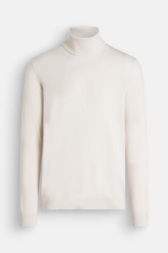 BOSS Rollkragenpullover 'Baldebert' offwhite
