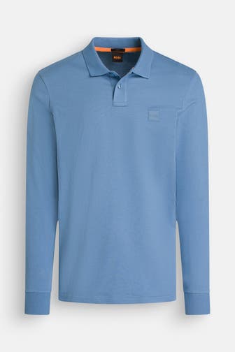 BOSS ORANGE Polo-Shirt azurblau