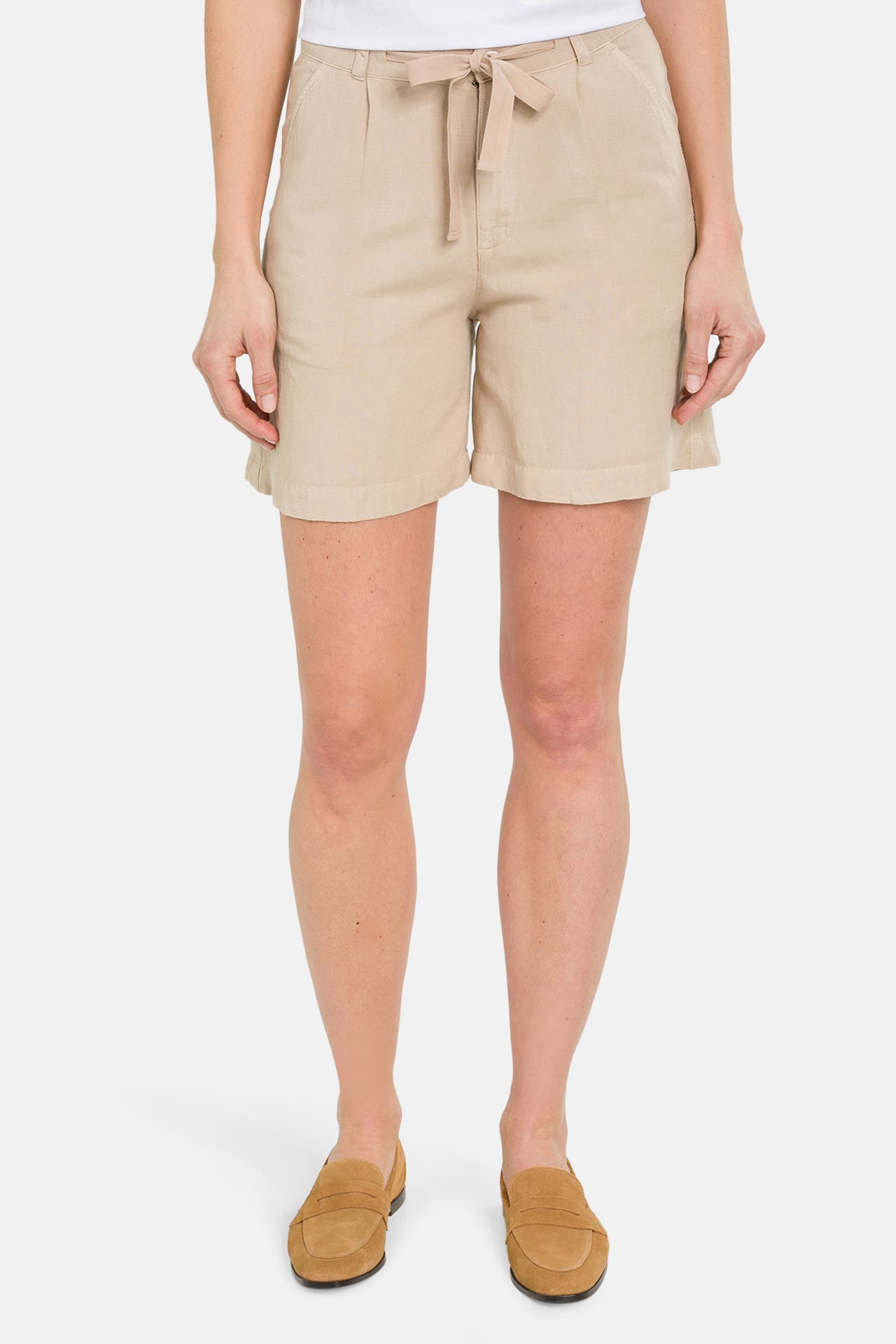 LA MARTINA Leinenmix-Shorts 'Yesmean' beige, Bild 1