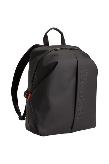 CALVIN KLEIN Rucksack 'Rub Clip' schwarz