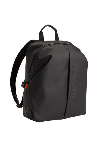 CALVIN KLEIN Rucksack 'Rub Clip' schwarz