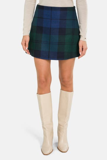 TOMMY HILFIGER Wollmix-Minirock 'Tartan' kariert