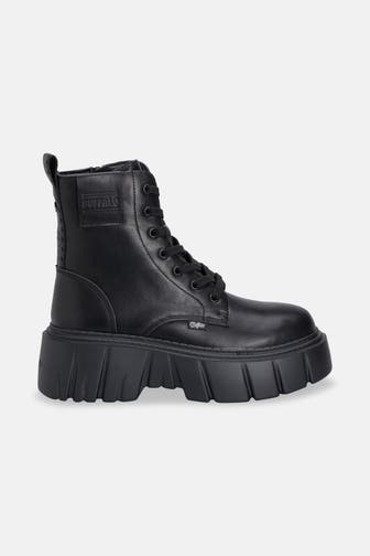 BUFFALO Schnürstiefeletten 'Zespher' schwarz
