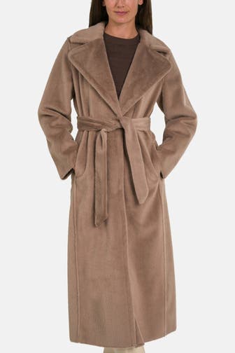 GUESS Kunstfellmantel 'Ada' braun