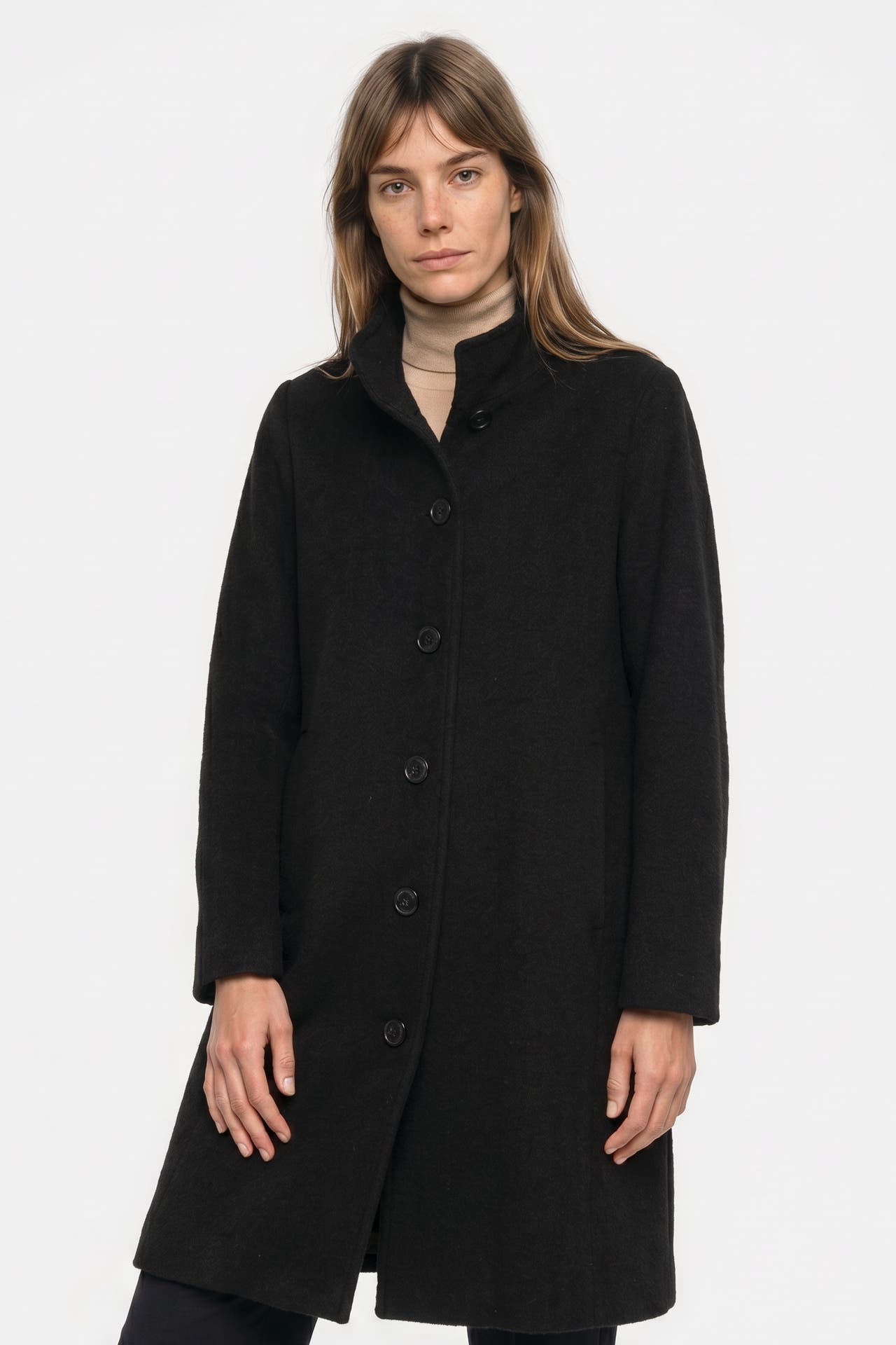 FUCHS SCHMITT Wollmix-Mantel schwarz, Bild 1