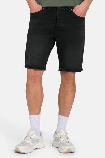 REPLAY Jeansshorts schwarzgrau