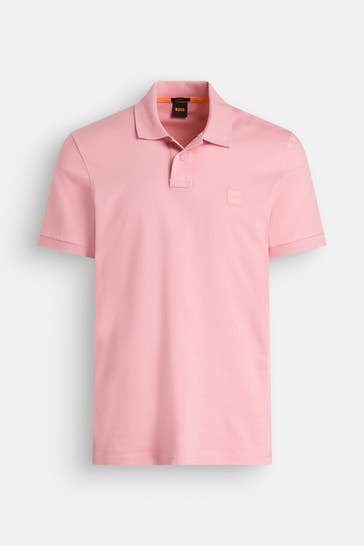BOSS ORANGE Polo-Shirt lachs