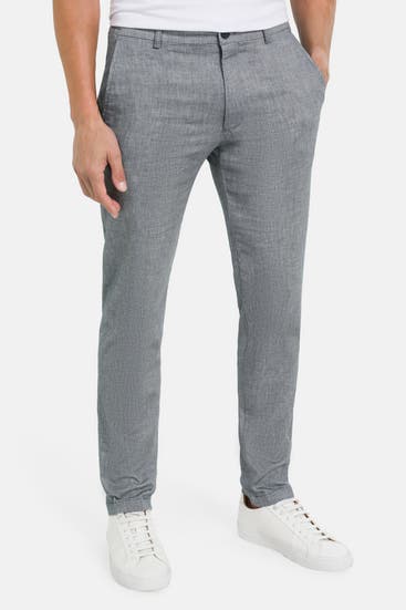 STRELLSON - Stoffhose 'Tius' graugrün meliert