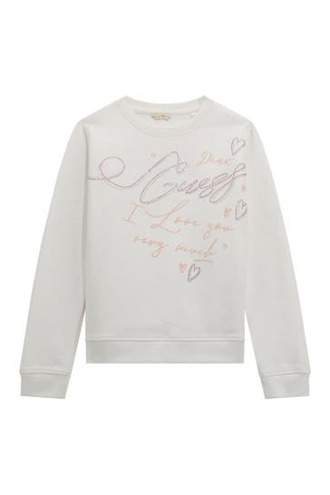 GUESS Sweatshirt weiß