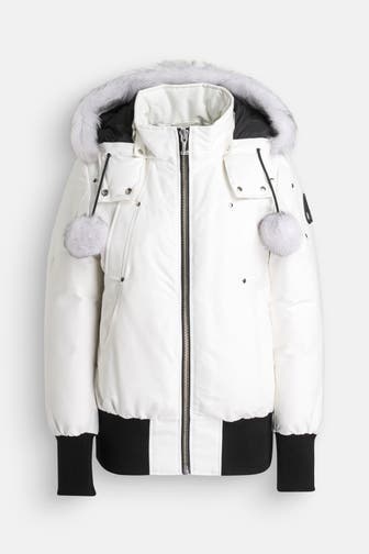MOOSE KNUCKLES Daunenjacke 'Debbie Bomber' weiß