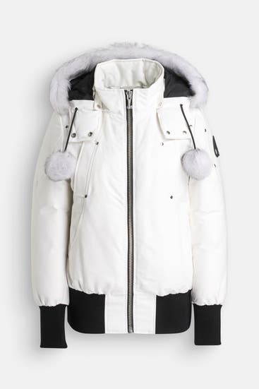 MOOSE KNUCKLES - Daunenjacke 'Debbie Bomber' weiß