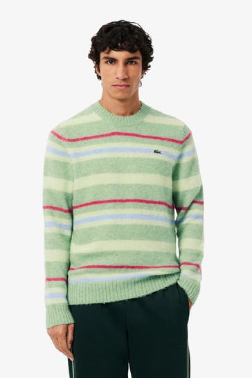 LACOSTE Wollmix-Strickpullover gestreift