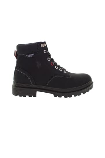 U.S. POLO ASSN. Schnürstiefel 'Berlin' schwarz