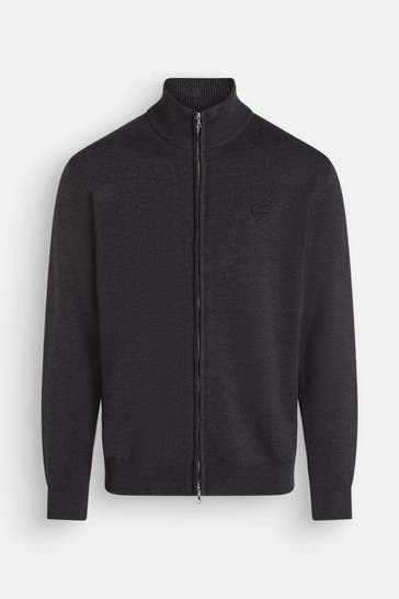 LACOSTE Strickjacke dunkelgrau