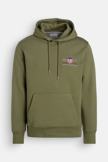 GANT Hoodie oliv