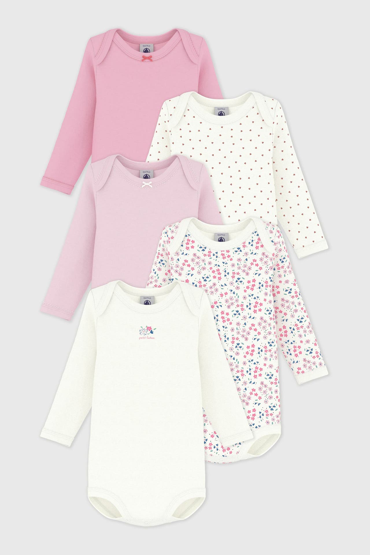 PETIT BATEAU 5er-Pack Bodies mehrfarbig, Bild 1