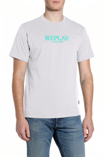 REPLAY T-Shirt weiß