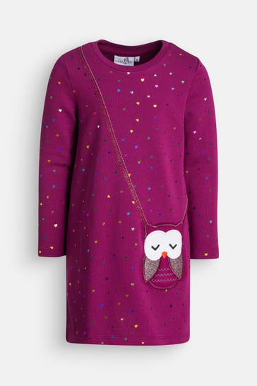 HAPPY GIRLS Sweatkleid beere gemustert